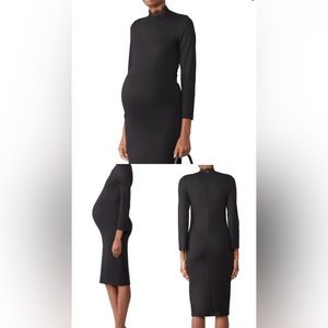 Amanda Uprichard | Long Sleeve Melange Maternity Dress | size M